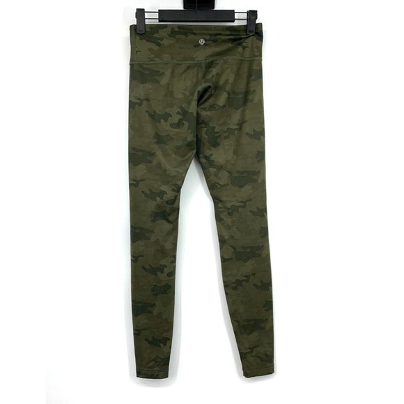 Lululemon Leggings Camo Wunder Under Pant Savasana Full On Luxtreme - Picture 8 of 12